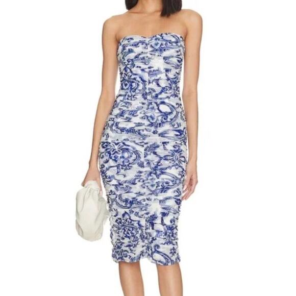 L'AGENCE Dresses & Skirts - NWT L'Agence Caprice  Floral Midi Cocktail Dress